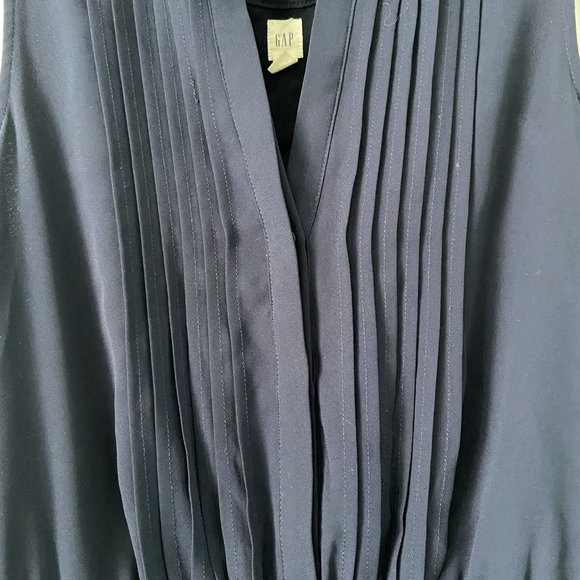 GAP Pin Tuck Navy Blue Mini Dress - Picture 3 of 6